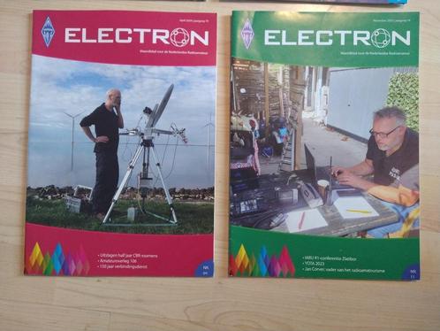 Electron. 2023/11 + 2023/12 + 2024/01/02/03/04. Radioamateur, Boeken, Tijdschriften en Kranten, Zo goed als nieuw, Ophalen of Verzenden