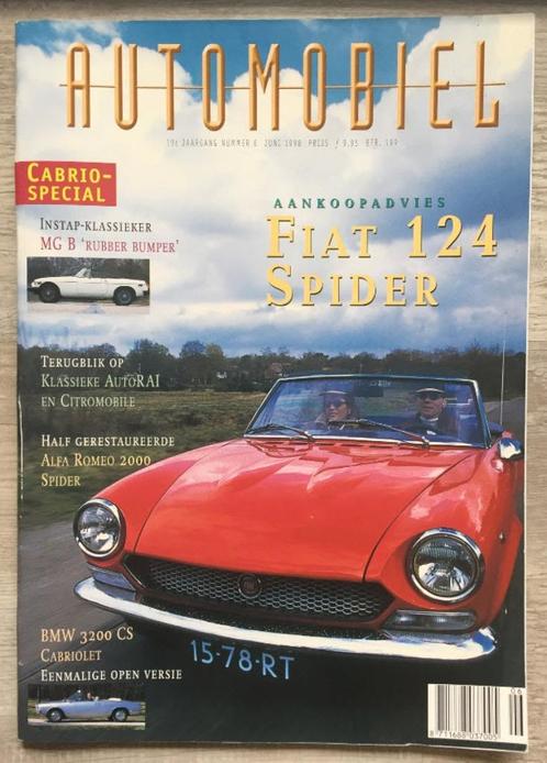 Automobiel: Alfa 2000 Spider, MGB, Fiat 124 Spider, BMW 3200, Boeken, Auto's | Folders en Tijdschriften, Zo goed als nieuw, Algemeen