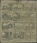 Kinderspelen centsprent - ca. 1825 - overdruk, Verzenden, Nieuw, Voor 1940, Prent