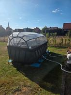 Exit zwembad met koepel 400x200x2122, Tuin en Terras, Ophalen, Minder dan 80 cm, Rond, 300 cm of meer