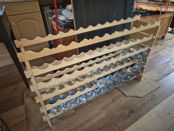 wijn rek flessenrek  hout beschikbaar voor biedingen