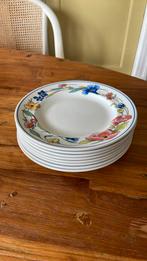 8 st Ontbijtbord Alpine Meadow Wood&Sons, Huis en Inrichting, Keuken | Servies, Ophalen of Verzenden, Zo goed als nieuw, Overige stijlen