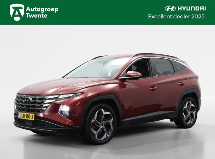 Hyundai Tucson 1.6 T-GDI HEV Premium | Leder | Navigatie | S, Auto's, Hyundai, Bedrijf, Tucson, ABS, Adaptieve lichten, Adaptive Cruise Control