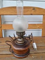 Staande olielamp met elektrische fitting, Ophalen of Verzenden