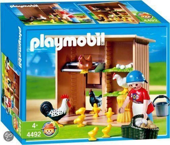 Playmobil kippenhok (4492), Kinderen en Baby's, Speelgoed | Playmobil, Zo goed als nieuw, Complete set, Ophalen of Verzenden