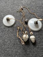 Lampjes van melkglas met catrol systeem, Antiek en Kunst, Ophalen of Verzenden