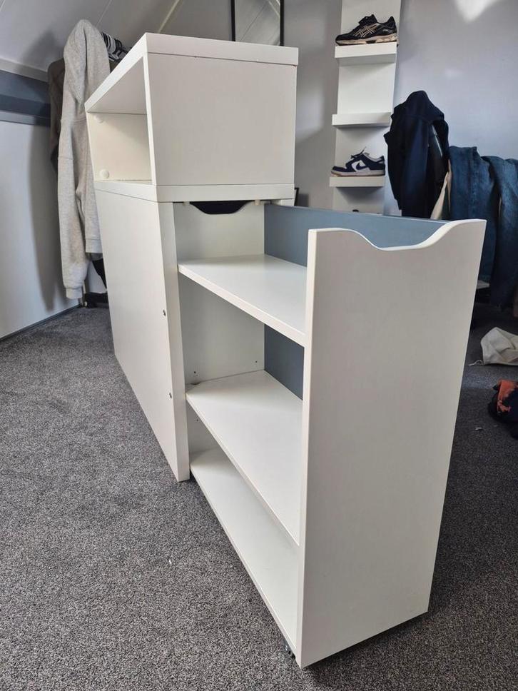 Hoofdbord met uittrekbare ladenkast. Ikea flaxa, Huis en Inrichting, Kasten | Kledingkasten, Gebruikt, Minder dan 100 cm, 25 tot 50 cm
