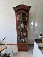 Vitrine kast, Huis en Inrichting, Kasten | Vitrinekasten, Ophalen, Gebruikt, 25 tot 50 cm, 150 tot 200 cm
