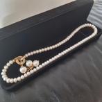 Echte parel collier met oorhangers, Sieraden, Tassen en Uiterlijk, Kettingen, Ophalen of Verzenden, Nieuw