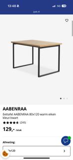 Jysk Aabenraa Eettafel - 80x120cm, Huis en Inrichting, Ophalen, Gebruikt, 100 tot 150 cm, Eikenhout