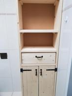 Hoge badkamer kast steigerhout, Ophalen of Verzenden, Nieuw, Blauw, Overige typen