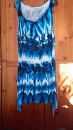 Jurk. Miss Etam.  Maat 50. Blauw  / wit., Ophalen of Verzenden, Zo goed als nieuw, Blauw, Jurk