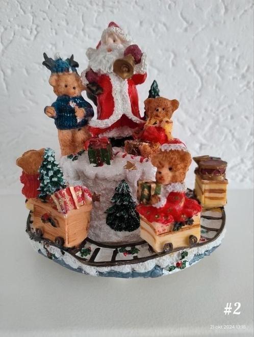 Kerstmis Speeldoos, opdraaibaar kerstcarrousel met muziek, Diversen, Kerst, Zo goed als nieuw, Ophalen of Verzenden