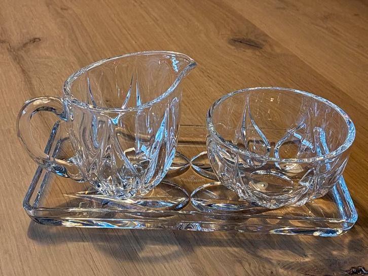 Nachtmann Kristallen Suiker- en Melkset, Antiek en Kunst, Antiek | Glas en Kristal, Ophalen of Verzenden