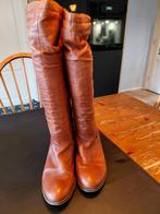 😍Leren Laarzen 41 Cognac, Hoge laarzen, Bruin, Ophalen of Verzenden, Zo goed als nieuw