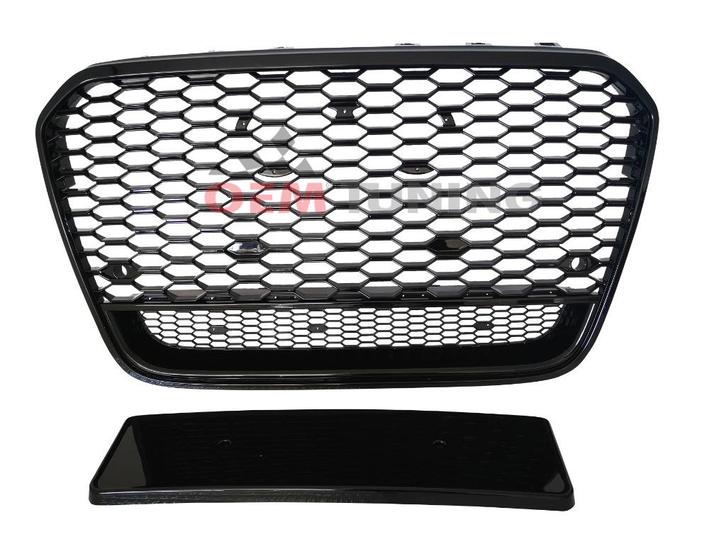 RS6 Grille Black Edition voor A6 S6 Sline C7 model | 2011-20, Auto diversen, Tuning en Styling, Ophalen of Verzenden