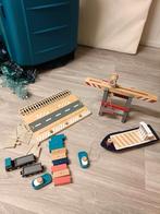 Houten speelset  container kraan, boot en containers, Ophalen of Verzenden, Zo goed als nieuw
