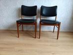 Midcentury stoelen, Huis en Inrichting, Stoelen, Ophalen, Gebruikt, Twee, Zwart