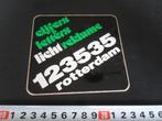 sticker Rotterdam Cijfers Letters LICHT REKLAME 123535, Ophalen, Zo goed als nieuw, Bedrijf of Vereniging