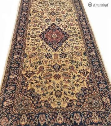 Handgeknoopt Perzisch tapijt loper / hal / gang Tabriz zijde beschikbaar voor biedingen