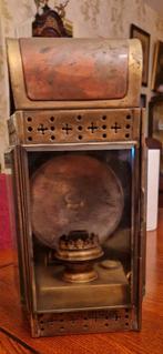 Antieke messing koetslantaarn, Antiek en Kunst, Antiek | Lampen, Ophalen