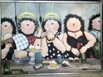 Dikke Spakenburgse dames van Sylvia Koelewijn, Antiek en Kunst, Kunst | Schilderijen | Modern, Ophalen
