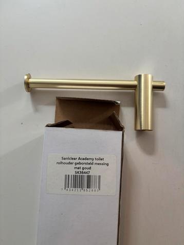 Saniclear toiletrolhouder goud beschikbaar voor biedingen