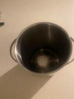 Aspergepan RVS met Mand, Huis en Inrichting, Keuken | Potten en Pannen, Kookpan of Snelkookpan, Gebruikt, Inductieplaat, Ophalen of Verzenden