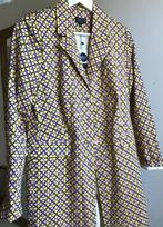 Zilch jas M stretch retro vintage design trenchcoat, Maat 38/40 (M), Verzenden, Geel, Nieuw