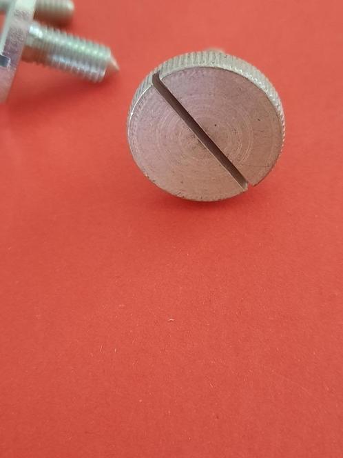 1-2-4-st. metalen duimschroef m4x10 gleuf woonboot jachtbouw, Tuin en Terras, Palen, Balken en Planken, Nieuw, Verzenden