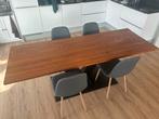 Houten Eettafel - 220cm, Huis en Inrichting, Tafels | Eettafels, Ophalen, Gebruikt, 200 cm of meer, 50 tot 100 cm