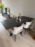 Keramiek eettafel, Huis en Inrichting, Tafels | Eettafels, Ophalen, Overige materialen, 50 tot 100 cm, Zo goed als nieuw