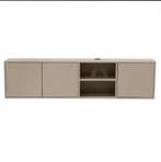 Showmodel zwevend tv meubel taupe 160cm 3 deurs, Ophalen of Verzenden, Zo goed als nieuw, 25 tot 50 cm, 150 tot 200 cm