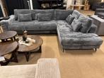 Hoekbank Suburra Grijs ribstof 330x225 Direct/Leverbaar, 250 tot 300 cm, #Hoekbank#Loungebank#Ribstof#Grijs#Loungegedeelte, Hoekbank