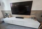 Zwevend tv meubel (wit) - Goossens wonen, Ophalen, Gebruikt, 200 cm of meer, Minder dan 100 cm