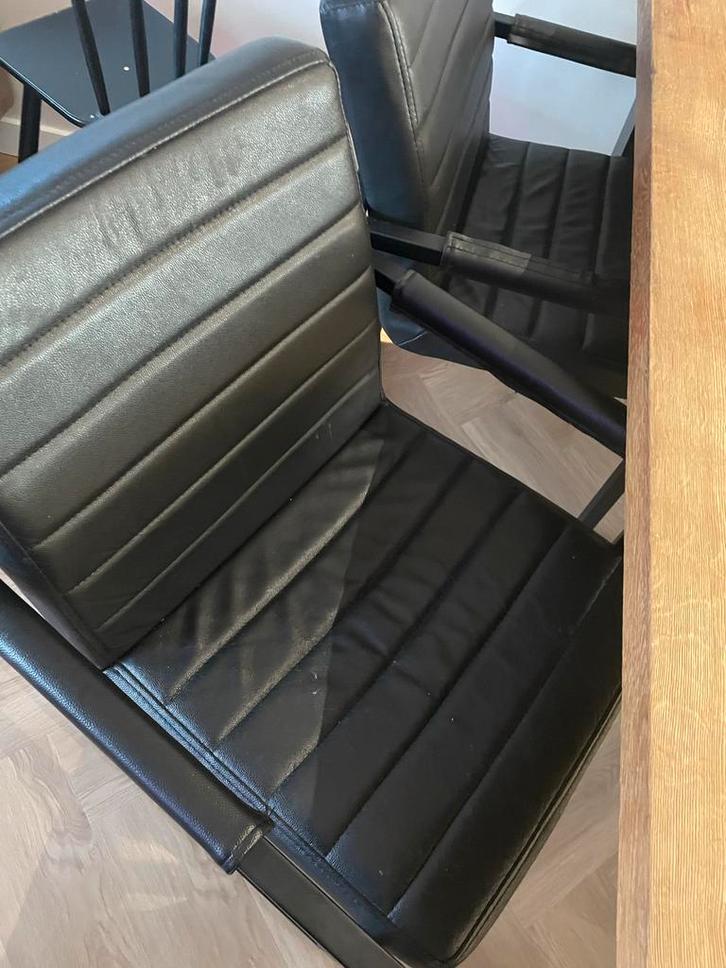 Eettafel met 4 stoelen - Gebruikt, Huis en Inrichting, Tafels | Eettafels, Gebruikt, 100 tot 150 cm, 150 tot 200 cm, Vier personen