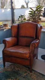 Schapenleren fauteuil Muylaerts, Huis en Inrichting, Ophalen, Gebruikt, Minder dan 75 cm, Leer