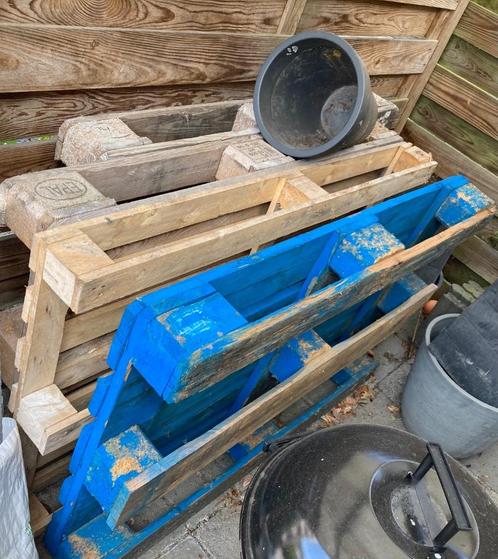 Pallets hout, Doe-het-zelf en Verbouw, Hout en Planken, Gebruikt, Pallet, Overige houtsoorten, Minder dan 200 cm, Ophalen