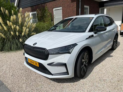 Skoda Enyaq 80 Sportline 2022 Moonwhite, Auto's, Skoda, Particulier, Enyaq, ABS, Achteruitrijcamera, Adaptieve lichten, Adaptive Cruise Control