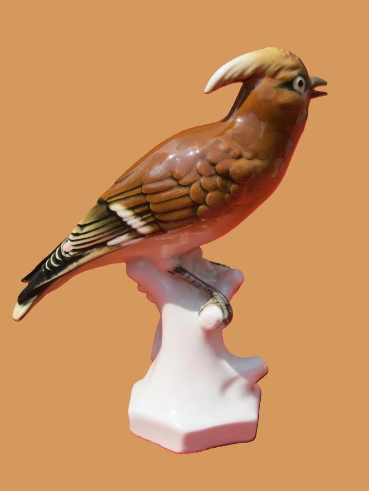 Magnifieke Volkstedt-Rudolstadt vogel., Antiek en Kunst, Antiek | Porselein, Ophalen