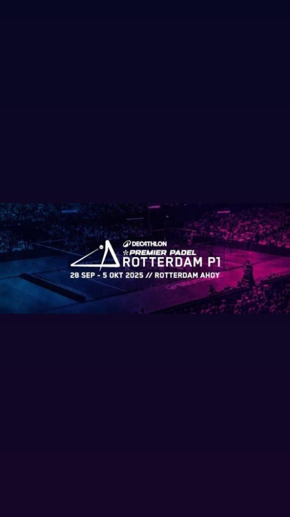 2 kaartjes Premier Padel Rotterdam vrijdag sessie 2, Tickets en Kaartjes, Evenementen en Festivals, Twee personen
