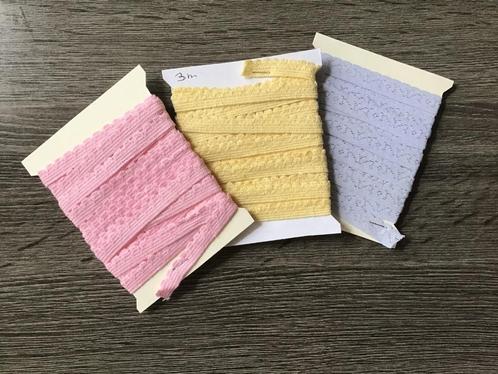 (Nr 799) AANBIEDING elastiek band 3 kleuren 3 m 1.00, Hobby en Vrije tijd, Naaien en Fournituren, Nieuw, Lint, Band of Elastiek