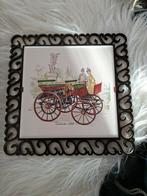 Vintage Tegel met Daimler 1886 Auto, Ophalen