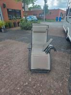 Lafuma Futura ligstoel met extra dekje, Caravans en Kamperen, Ophalen, Zo goed als nieuw, Campingstoel