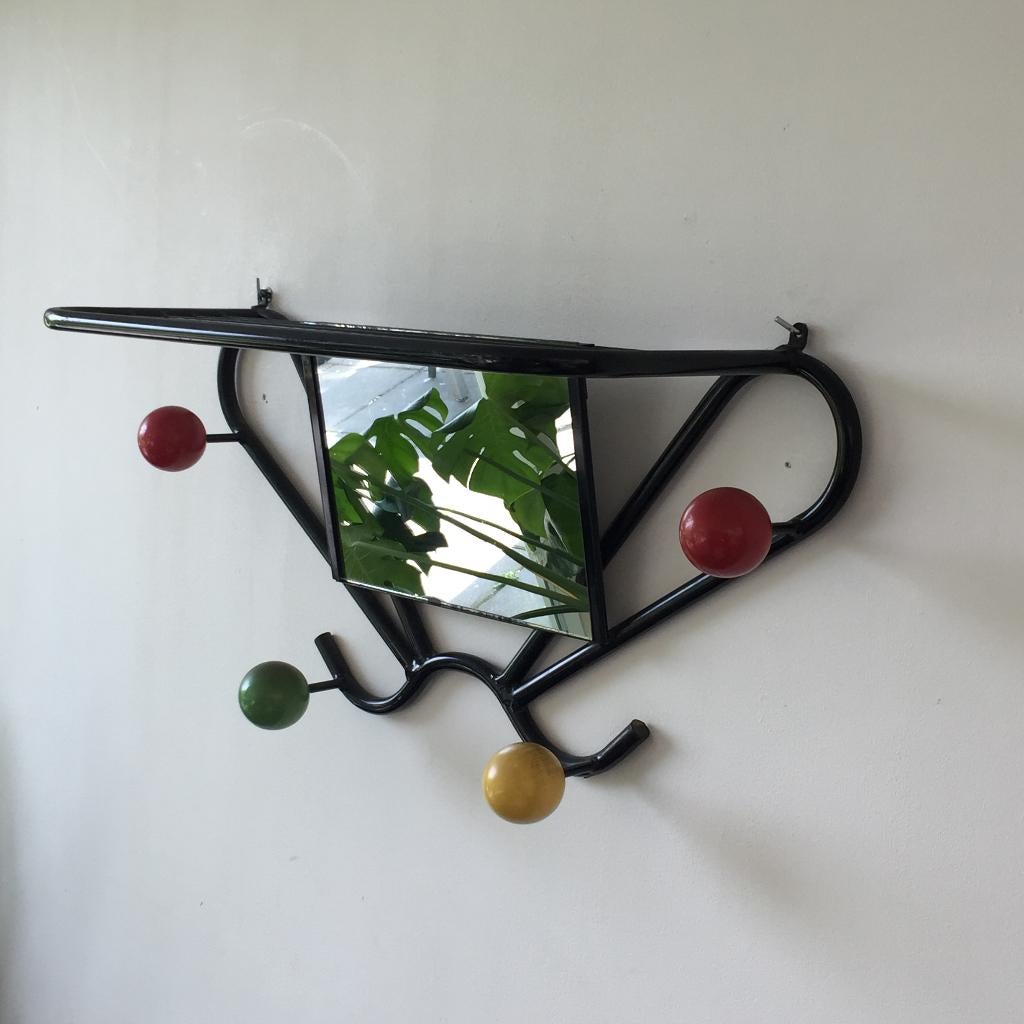 Frans design space age sputnik kapstok Roger Feraud, Wandkapstok, Space Age, Gebruikt, Roger Feraud