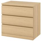 Malm Ladenkast 3-laden, Huis en Inrichting, Ophalen, 50 tot 100 cm, Zo goed als nieuw, 3 of 4 laden
