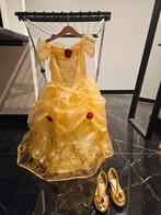 Prinsessen jurk Belle Kostuum met Schoenen - Maat 116, Ophalen of Verzenden, Carnaval
