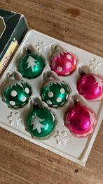 7 vintage kerstballen (gereserveerd V), Ophalen of Verzenden, Zo goed als nieuw