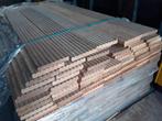 Partij 385 stuks hardhout vlonderplanken 21x145x900mm - 52m2, Ophalen of Verzenden, Minder dan 180 cm, Planken, Hardhout
