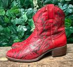 zo goed als nieuw  mooie python laarzen Sendra maat 38, Ophalen of Verzenden, Zo goed als nieuw, Sendra, Rood